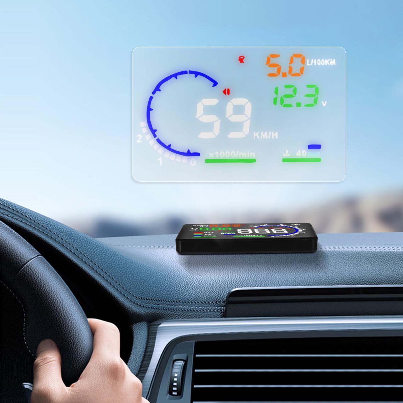 UPKOCH Pellicola Riflettente Hud Auto 16X12X0.04 Pollici Pellicola Anti-riflesso per Display Testa Alta Parabrezza Senza Residuo Riutilizzabile Facilmente