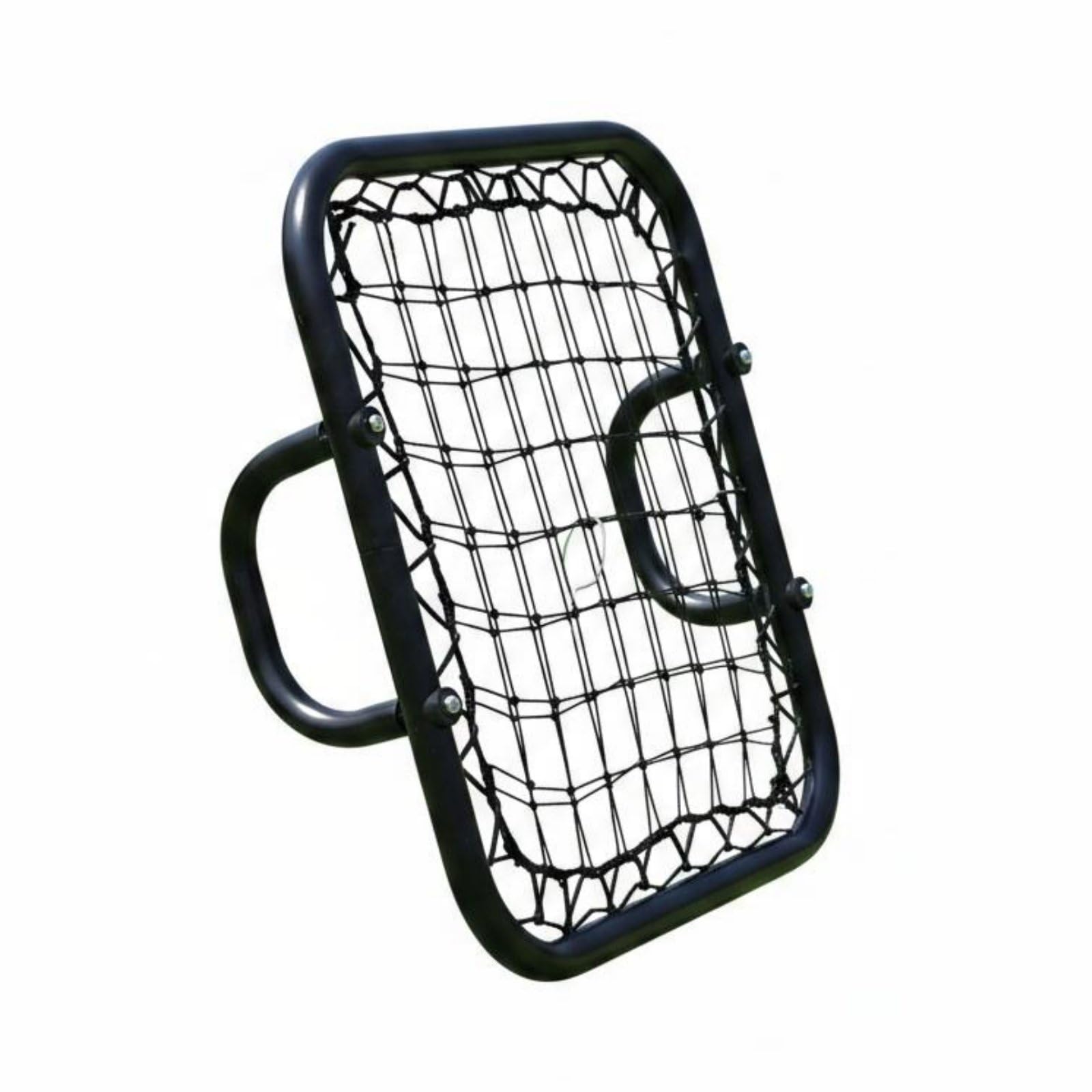 F Fityle Red de de Fútbol Entrenamiento Rebounder Portería Control Precisión Pase con Asa Doble y Marco de Acero Galvanizado Adecuada para Ejercicios en Casa Parque Campo Sesiones de Técnica
