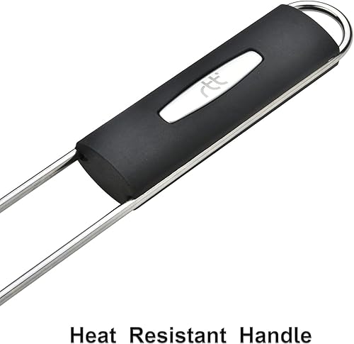 Miniatura 6 de RTT Cesta para parrilla de pescado, 2 paquetes, cesta grande de acero inoxidable de alta calidad para asar a la parrilla, perfecta para cocinar