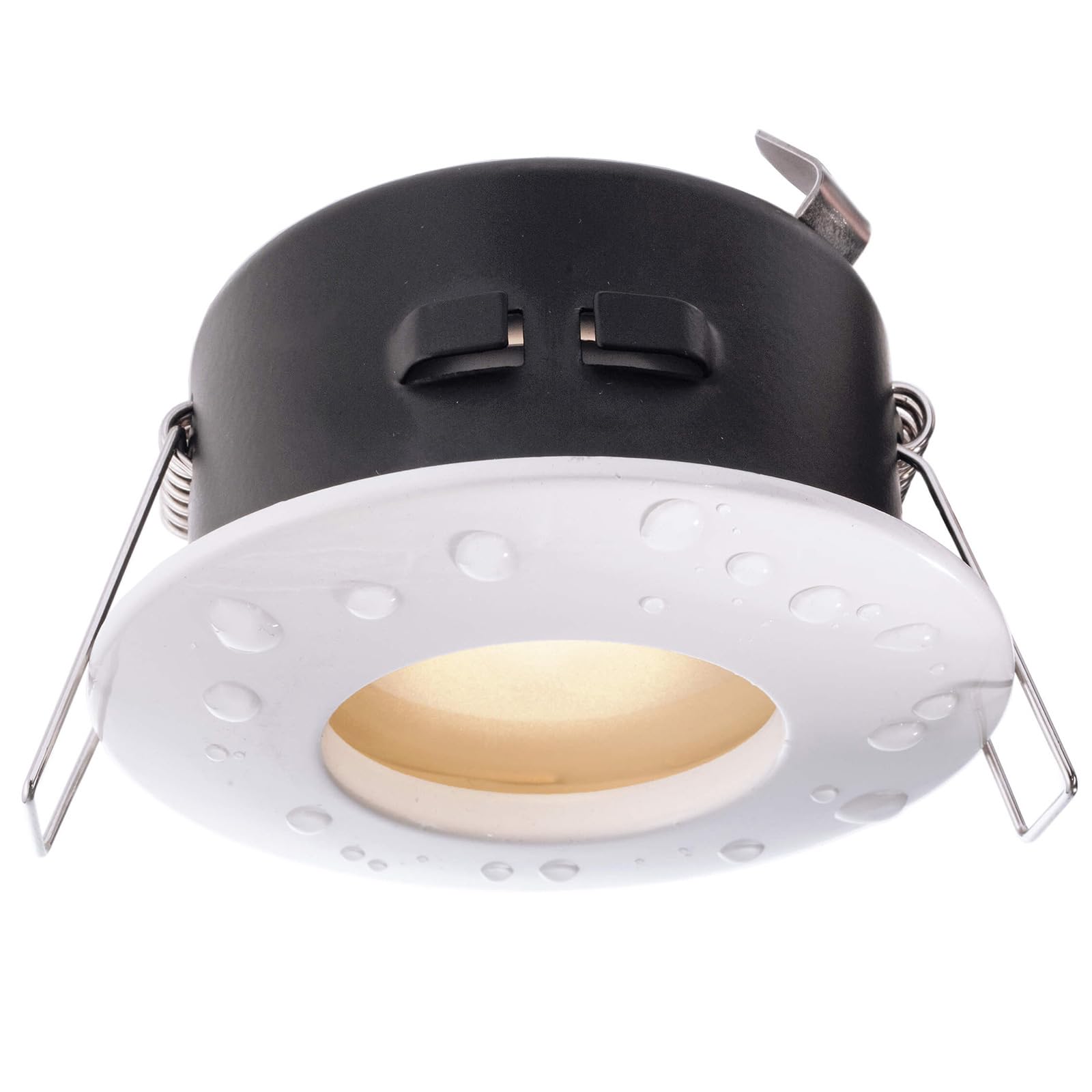 [Kit professionale 2 Faretti LED RGBW IP65 24V] Kit 2pz led 6x2w 12w cromoterapia box doccia sensoriale bagno turco sauna IP65 RGB 24V faretti incasso Dimmerabile giochi luce effetti (bianco)