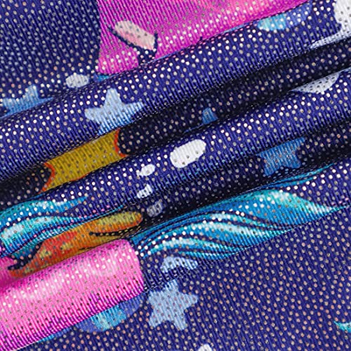 Gymnastics Clothes For Girls 8-10 Body Para Nina 8 A 9 Leotards With Shorts Kids Leo Gymnastic Outfits Apparel Clothing Tumbling Outfits Gym Deep Purple Unicorn Diamond Heart #TOP4