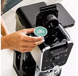 Ninja DualBrew PRO XL 14-Cup Specialty Coffee Maker, Compatible with Grounds & Pods, 4 Brew Styles, Iced Coffee, Built-in Frother, 70 Oz Reservoir, Programmable, Dishwasher Safe, Hot Water Options