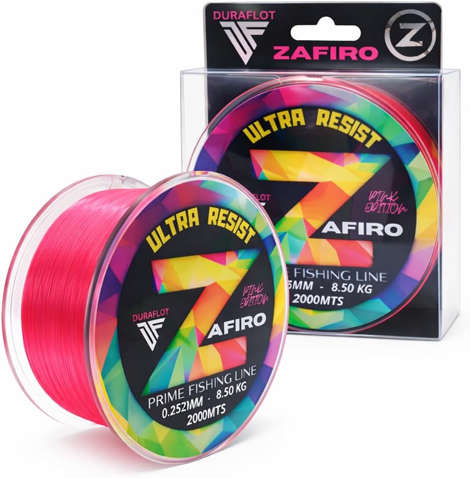 Zafiro Pink (Rosa flúor) — Hilo de Pesca monofilamento (Nylon)