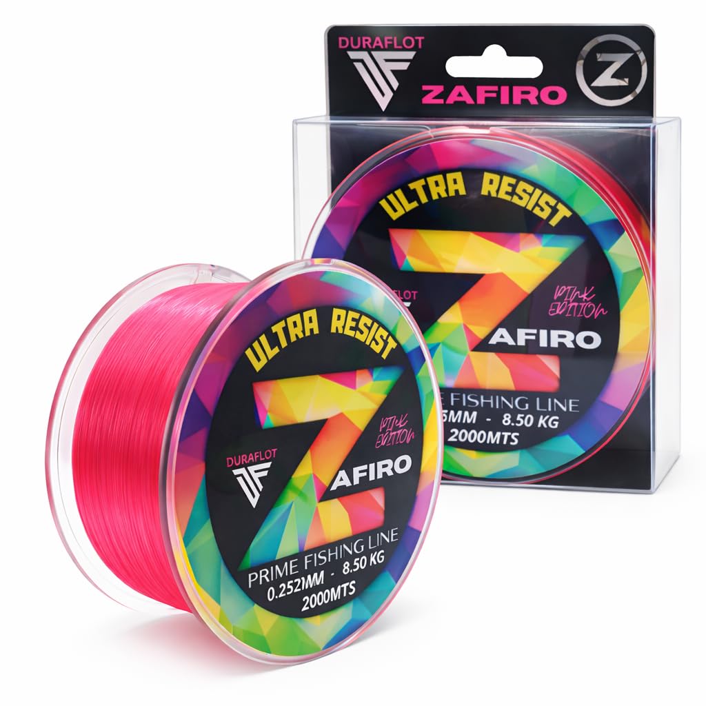 Zafiro Pink Hilo de Pesca Monofilamento Nylon 1000-2000 m 0,18-0,50 mm Baja Memoria Alta Abrasión