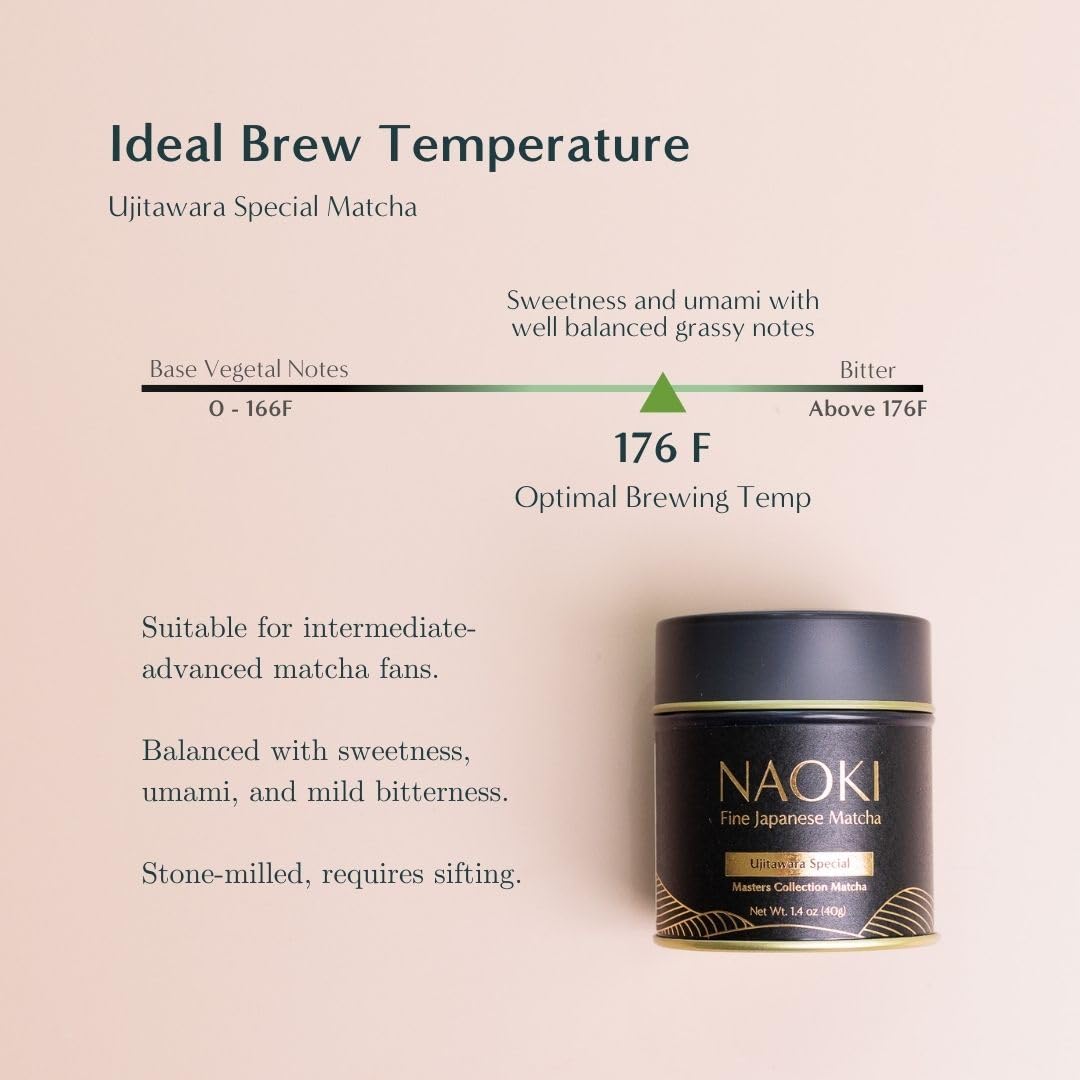 Naoki Matcha Ujitawara Special Blend Masters Collection Matcha – Authentic Japanese Ceremonial Grade Matcha Green Tea Powder from Uji, Kyoto (40g / 1.4oz) - Image 5