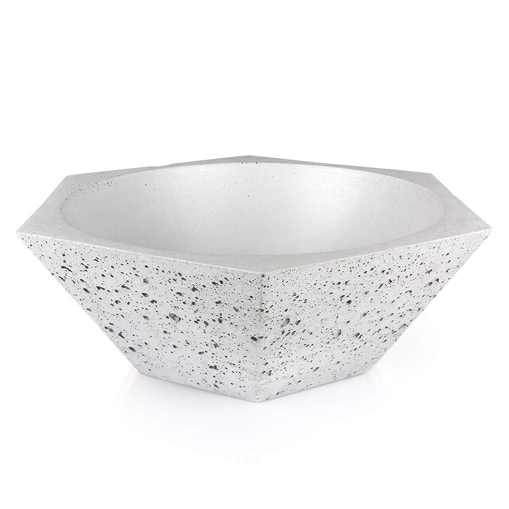 Bols décoratifs en béton argenté pour sublimer votre table basse de salon