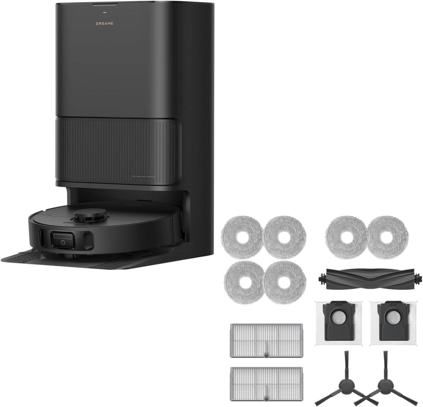 DREAME L40s Ultra CE Robot Vacuum Cleaner (Black) and Accessories Kit