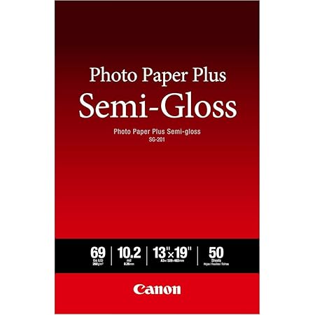 Canon SG-201 13X19(50) Photo Paper Plus Semi-Gloss 13" x 19" (50 Sheets) (SG-201 13X19)