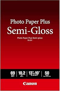 Canon SG-201 13X19(50) Photo Paper Plus Semi-Gloss 13" x 19" (50 Sheets) (SG-201 13X19)
