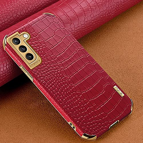 Étui en cuir crocodile Samsung S22 pour rester élégant et protégé au bureau