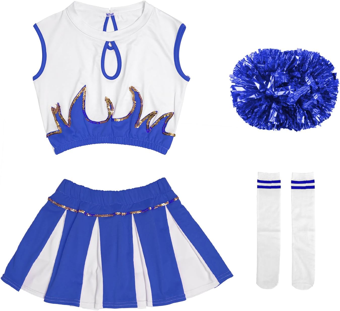 LOLANTA Girls Cheerleader Costume Pleated Skirt Set Egypt Ubuy
