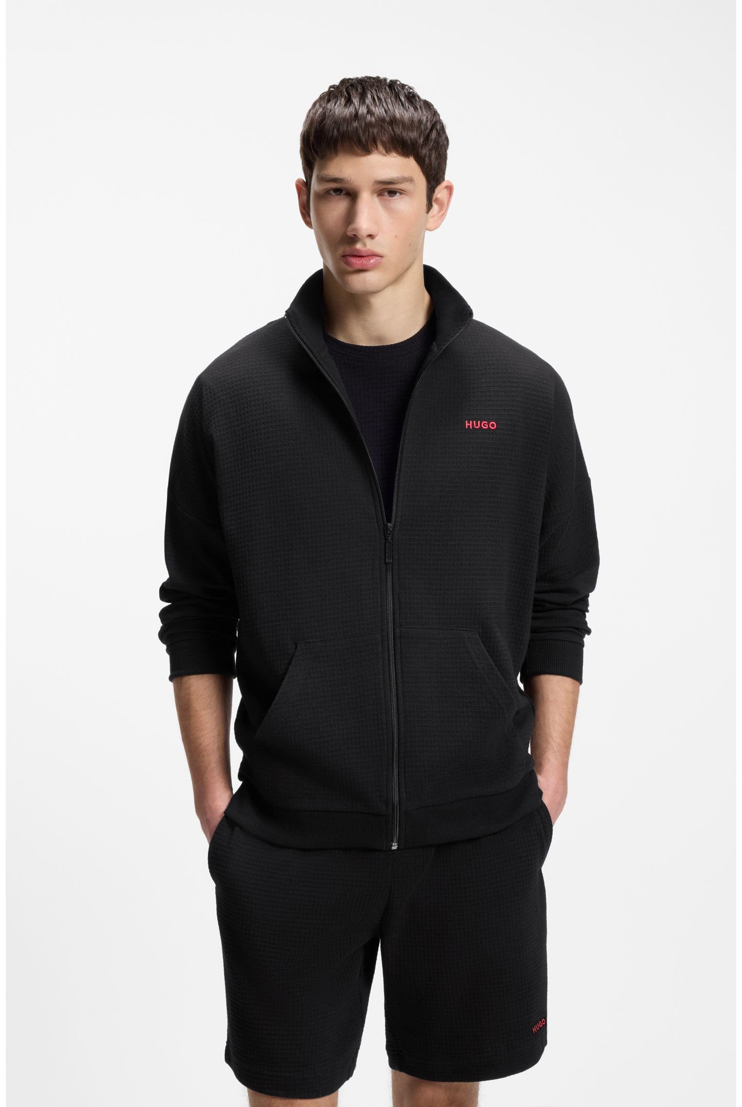 HUGO Herren Austin Zip Jacket 10267482 01 Loungewear_Jacket