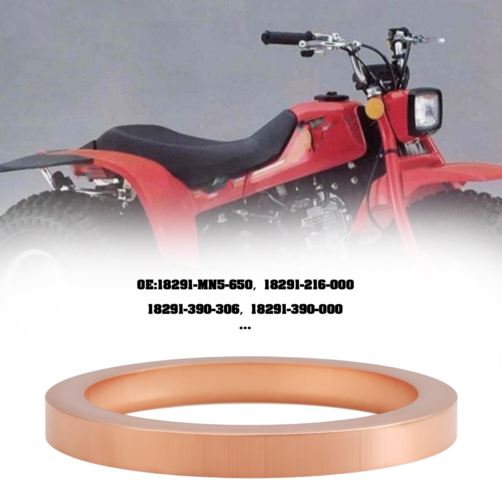 Juego De 4 Juntas De Colector De Escape Athena Para Honda CB, CY, XL Y Kawasaki EL, GPX, GPZ, ZR – Varios Modelos