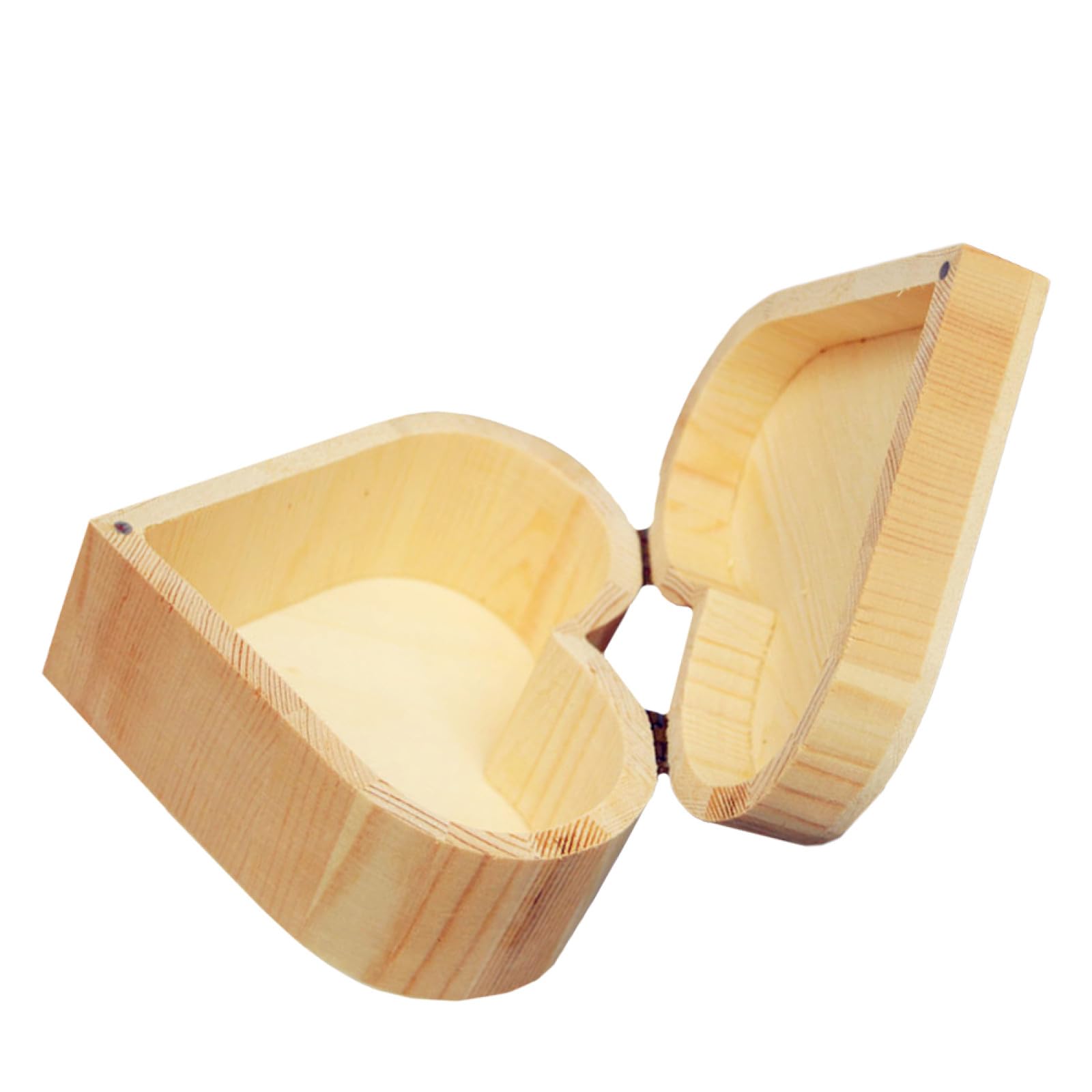 Boîte en forme de coeur en bois Healvian | Coffret à bijoux artisanal 3 pièces