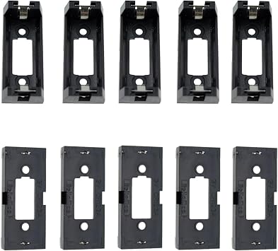 10Pcs Black Battery Holder Case Box Clip for CR123 CR123A Lithium Battery