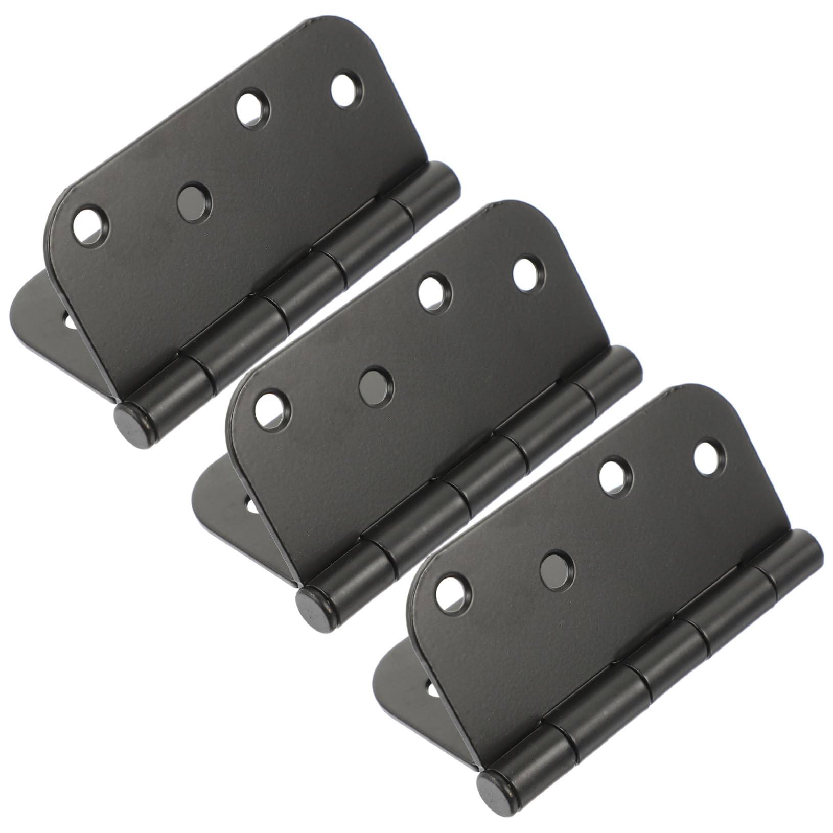 Charnières de porte paumelles robustes Gatuida en métal noir au design plat épuré