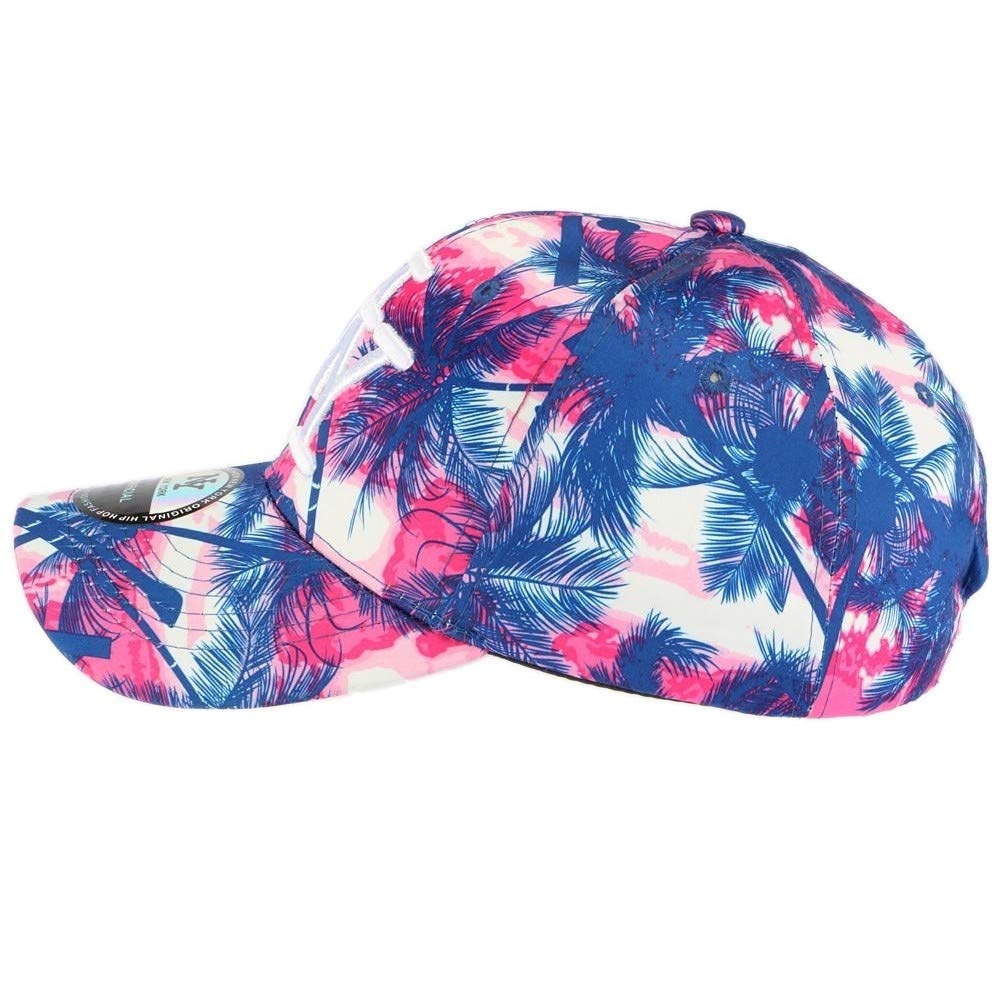 Hip Hop Honour Casquette Baseball Enfant Rose et Bleu Tropical 7 à 12 Ans - Taille: Taille Unique - Couleur: Rose - Fille