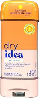 Clear Unscented Antiperspirant Deodorant Gel, 3 Ounce (Pack of 3)