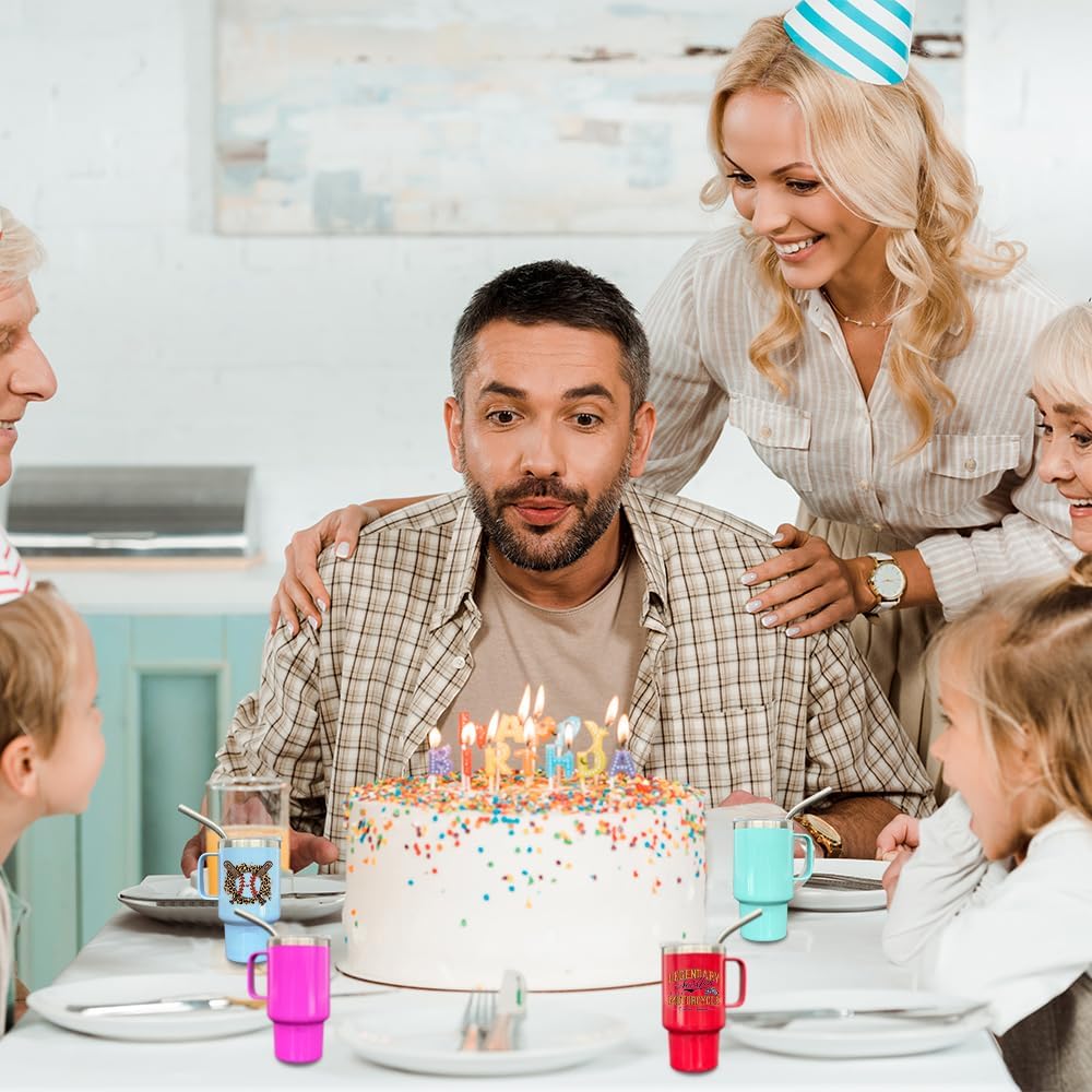 3oz Mini Tumbler Shot Glass with Straw and Lid, 6 Pack Stainless Steel Sublimation Shot Glasses with Handle for Wedding Party Whiskey Cocktail Bar（Color Mix） - Image 6