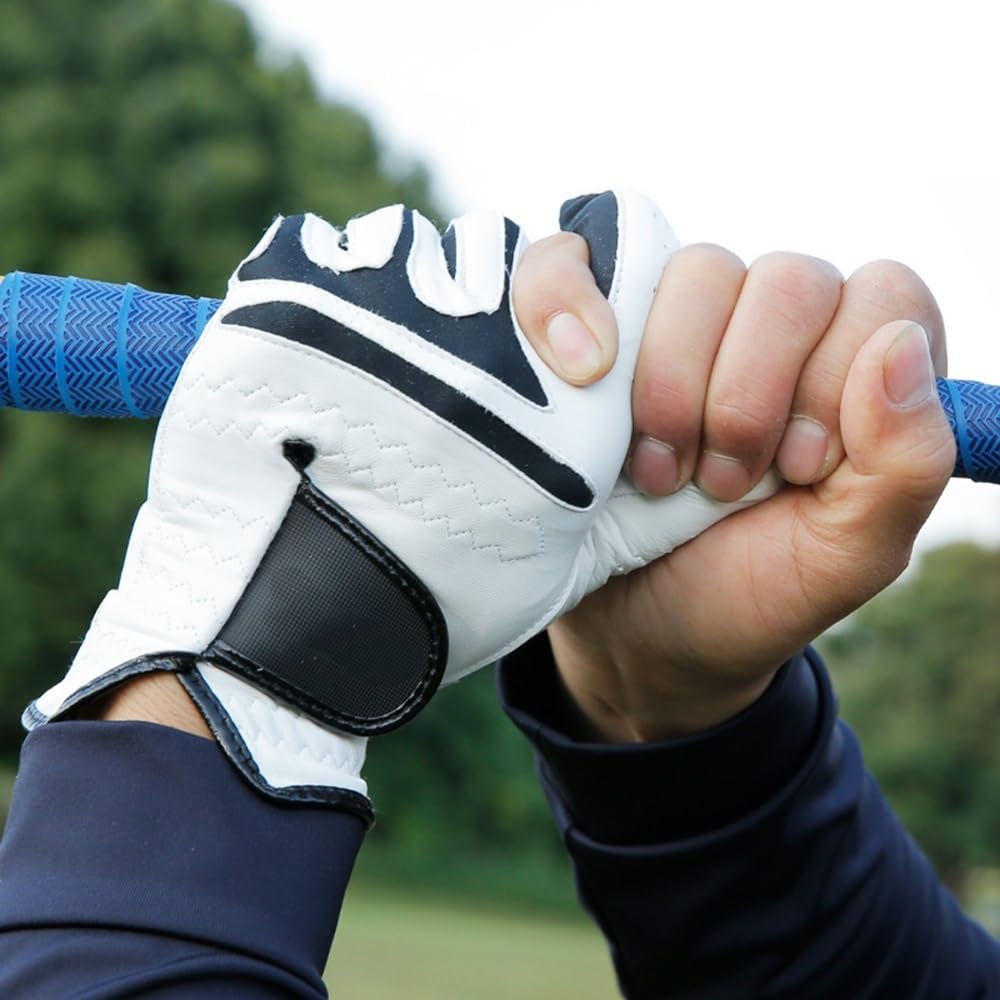 Regulowany golf dla mężczyzn, odporny na zużycie, wygodny, owcza skóra, dla praworęcznych lub leworęcznych, akcesoria sportowe (biały, 24)