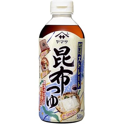 ヤマサ醤油 昆布つゆストレート 500ml×12本