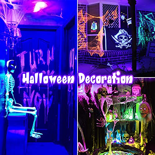 Kingbo Black Light Bulb, 36W Led Blacklight Bulbs E26 Par38 Glow In The Dark, 395Nm Leds For Blacklight Party, Fluorescent Art, Dj Dance Party, Holiday Decorations, Acrylic Pouring Light #TOP6