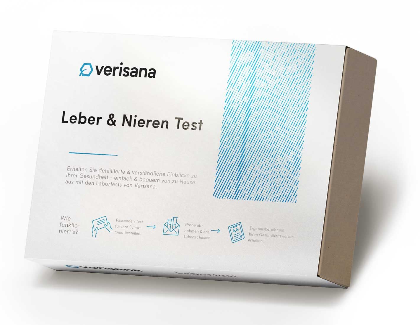 Verisana | Leber & Nieren Test | BUN, CREAT, ALT, AST & TBILI schnell und einfach bestimmen | Umfassender Leber und Nieren Check für zu Hause