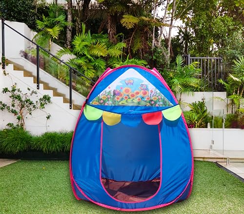 Image of Homecute Igloo Type Foldable Popup Small Size Kid's Toys Play Tent House for Indoor & Outdoor, Suitable for 1 Year to 6 Years (Small Size Blue)