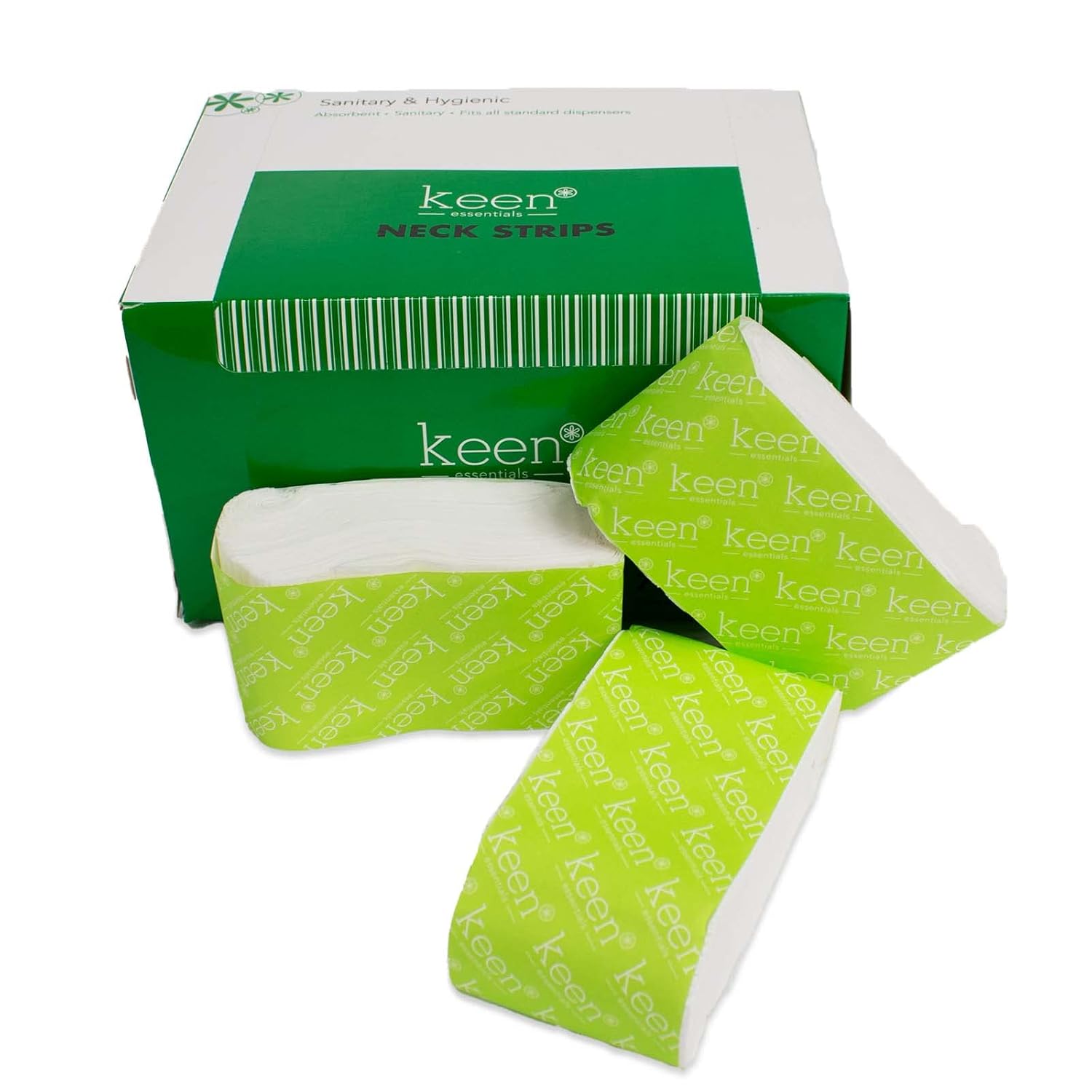 Neck Strips Paper for Hair Salon Barbershop, 2.6" Extra Wide (1 Case, 144 Rolls, 8640 Strips)