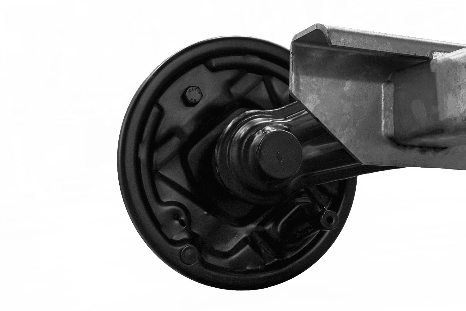 Knott Eje con Freno VGB18MV para Remolque 1800 kg 1100 mm 5x112 | Acero galvanizado en caliente con freno Backmat. Ideal para plataformas de carga pesada, portavehículos y remolques tándem.