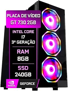 PC Gamer Blue PC Intel Core i7 3ª Geração 8GB Geforce GT 730 2GB SSD 240GB Fonte 350W