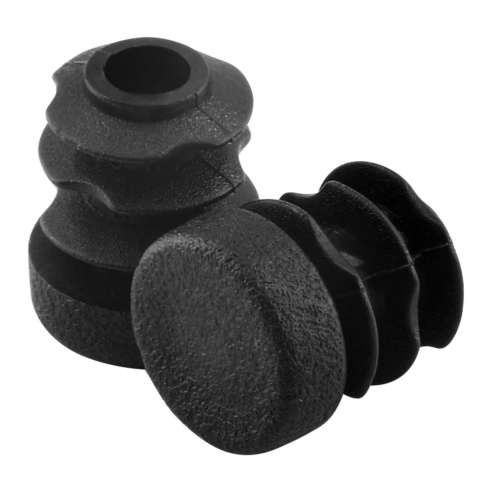 Jiozermi 50 Pcs 1/2" Round Plastic Plug, Black