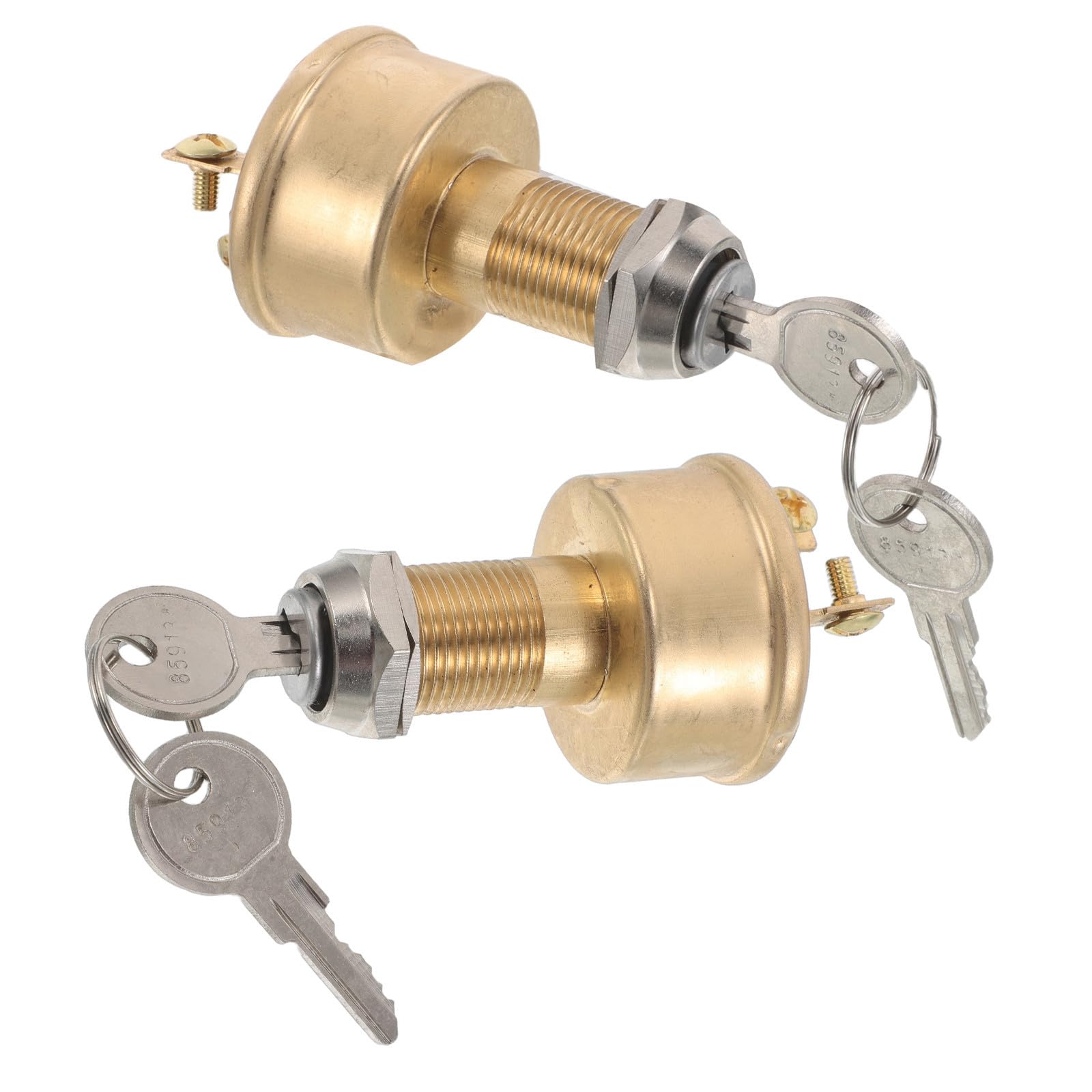 Toyvian 2 Piezas Interruptor de Encendido Marino con Llave, 3 Posiciones