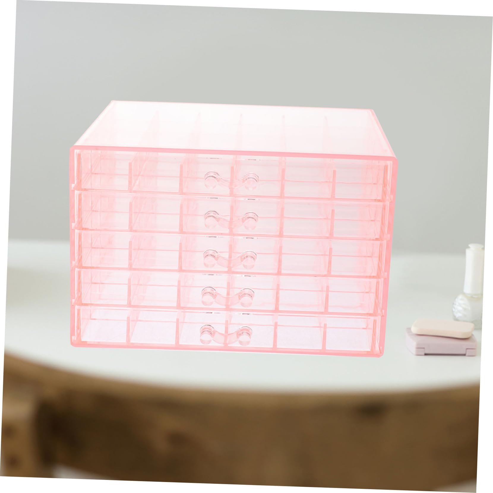 ULTECHNOVO Joyero Organizador Multicapa Rosa de Ps para Almacenamiento