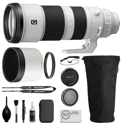 Sony FE 200-600mm f5.6-6.3 G OSS Lens Bundle with 95mm UV Filter + Camera Cleaning Kit + Cleaning Lens Pen + Lens Cap Keeper + Microfiber Cleaning Cloth (5 Items) - Lens + UV Filter & Starter Kit