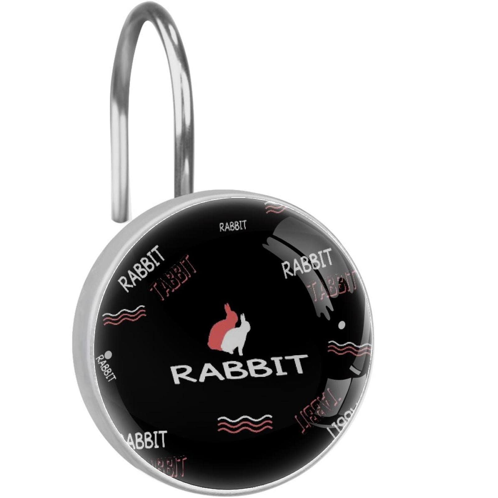 Anneaux de rideau de douche lapin pour éviter la rouille et les blocages de tringle