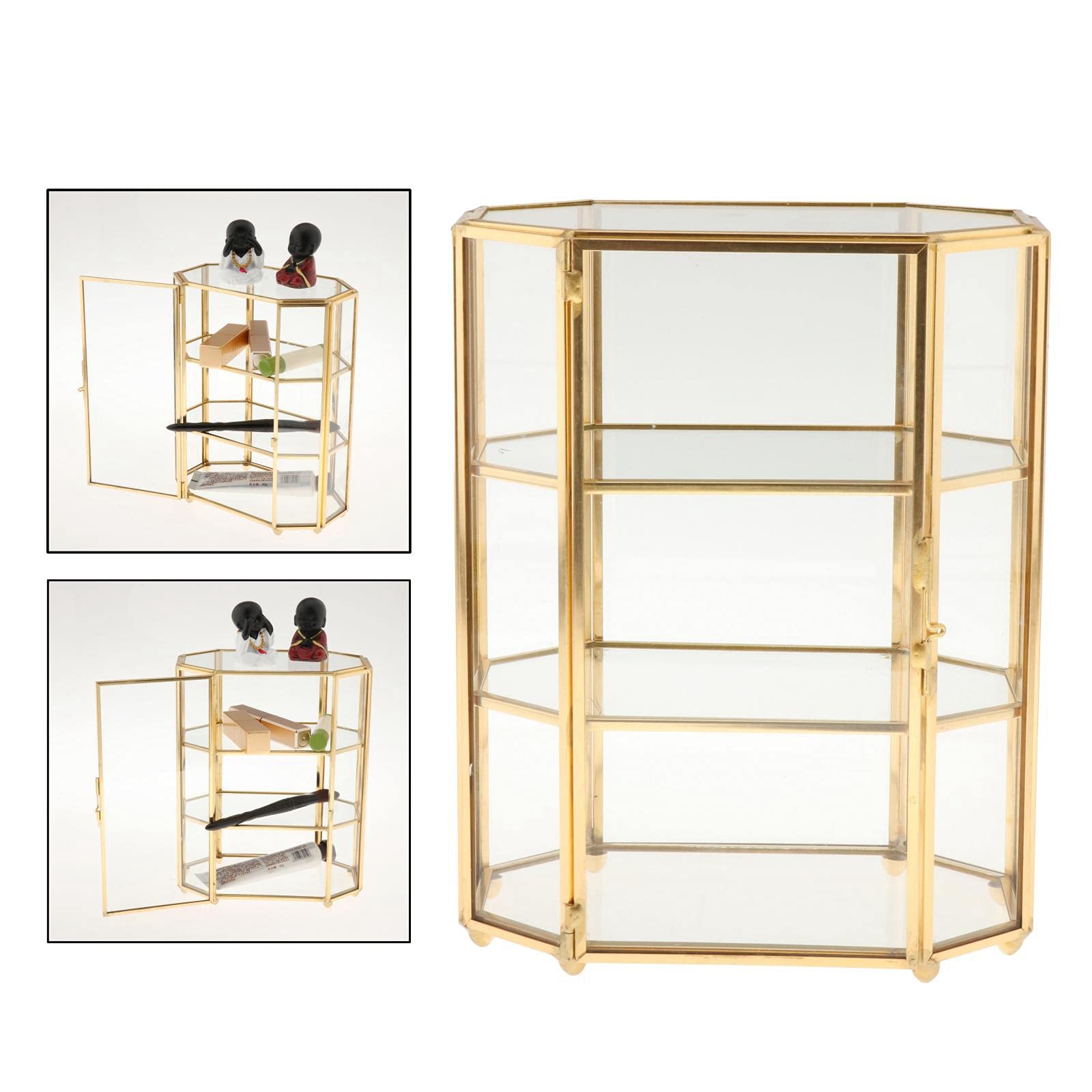Portagioie in cristallo a 3 livelli, elegante e multifunzionale per trucco e regalo per gli amanti dei gioielli e per la casa.