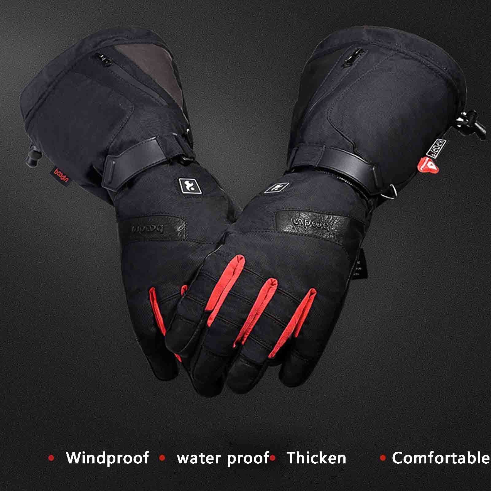 Revestimientos de Guantes térmicos para Hombres y Mujeres, batería eléctrica Recargable, calefacción, Montar, esquí, Snowboard, Senderismo, Ciclismo, Caza, Guantes Finos, calentado