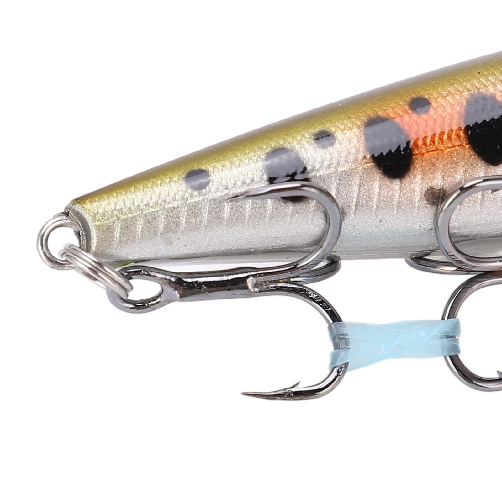 8 Stück 8 cm/14 g Minnow-Angelköder, sinkende Hartköder-Köder-Set, superweite VIB-Köder mit rollenden Stahlkugeln und scharfen Haken, lebensechte 3D-Augen zum Angeln auf Barsch,