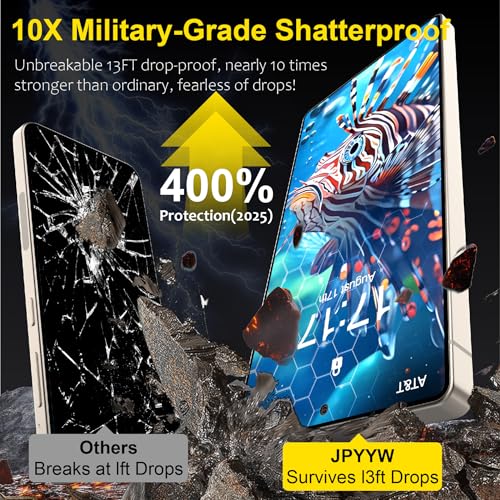 3 Pack for Samsung Galaxy s25 ultra screen protector,9H Tempered Glass Film HD with easy-to-install frame Finger Print Reader Compatible