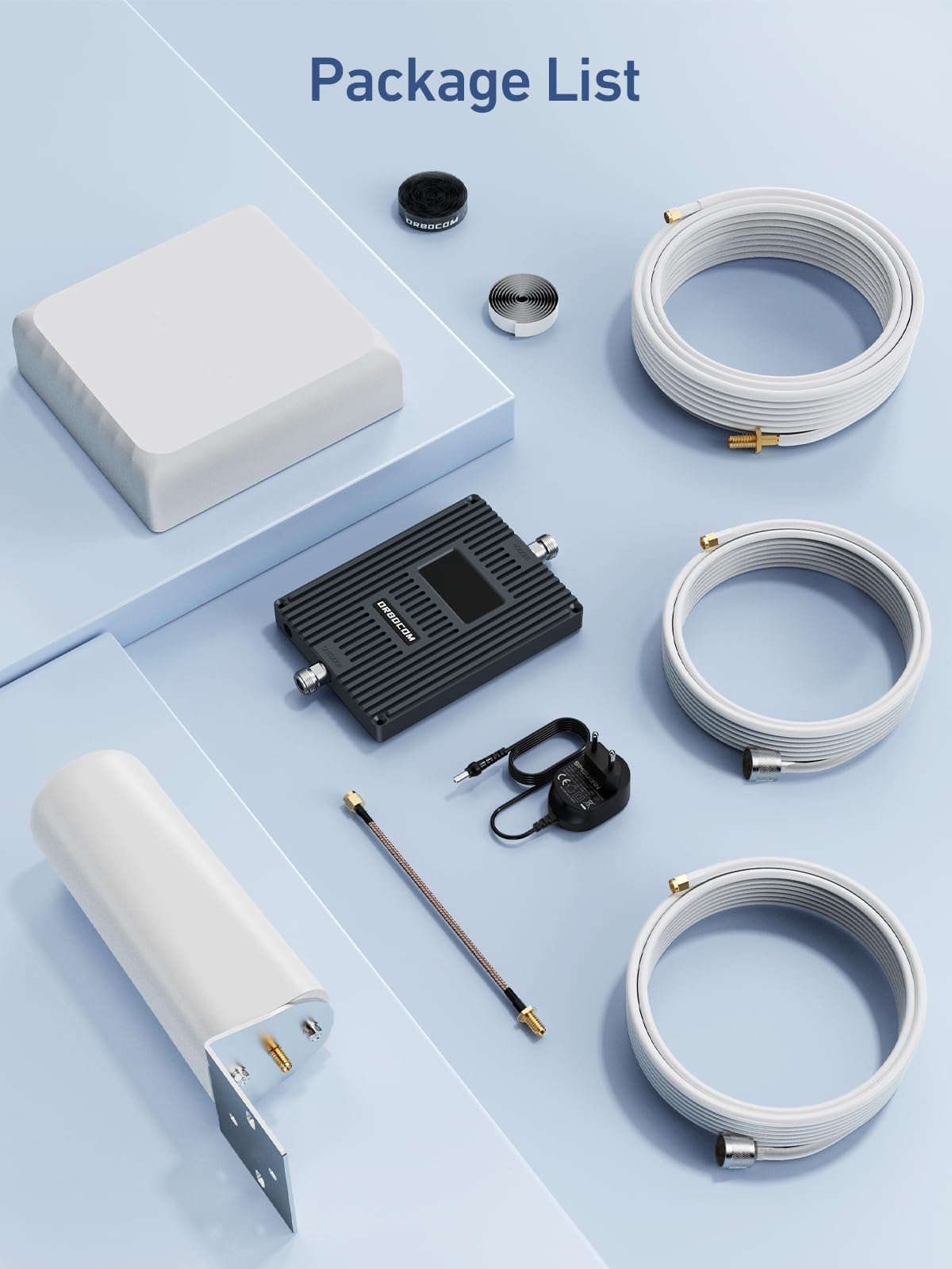 Amplificatore Segnale Cellulari Supporta le Bande 1/3/7/8/20 Ripetitore Segnale Cellulare 5G 4G 3G LTE GSM Per Tutti Gli Operatori Come TIM Tre - Display LCD Ad Alta Definizione