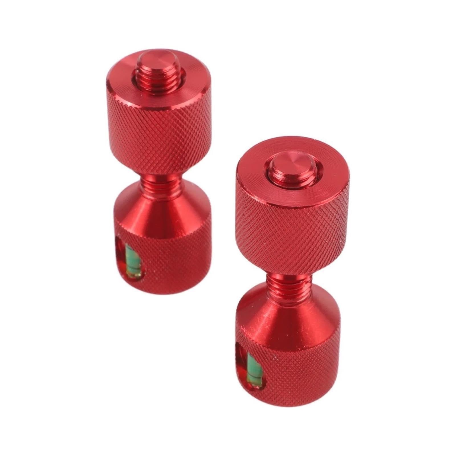 Set di 2 perni allineamento flangia a due fori con funzione livello