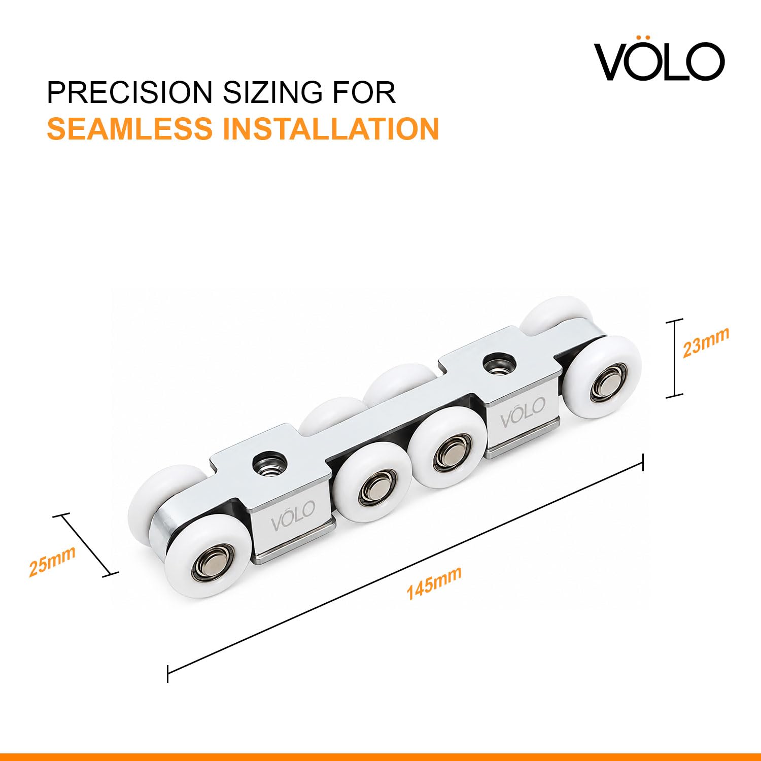 Volo 8 Wheel Door Roller - Silent & Smooth Sliding -2 Volo 8 Wheel Door Roller - Silent & Smooth Sliding -2