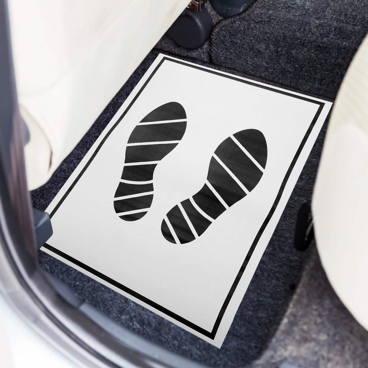 25PCS Paper Floor Mats for Cars Vehicles Disposable Paper Mats for Car Detailing Waterproof Automotive Covers Protector Detailing — view 6