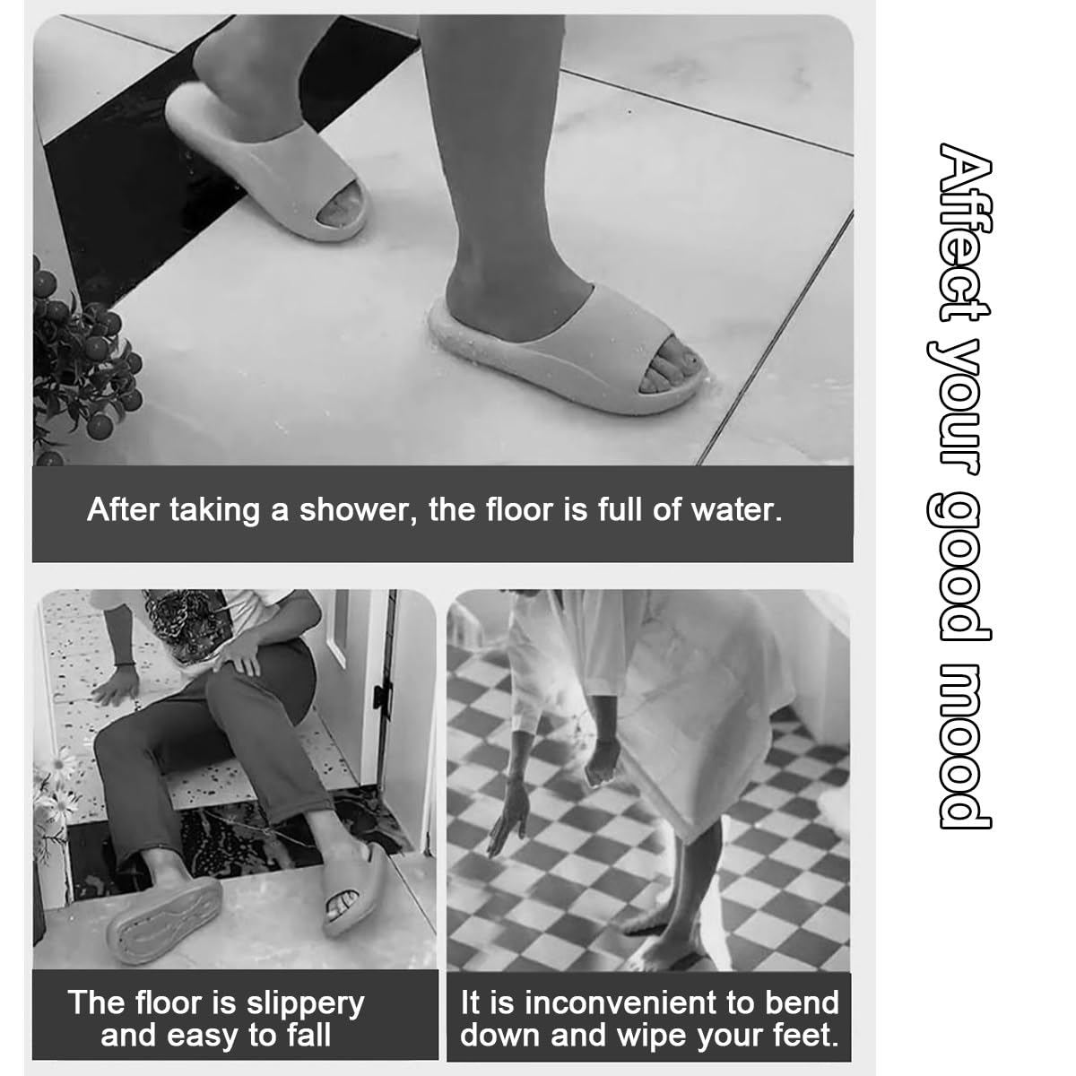 Alfombra De Esquina Suave, Alfombra De Baño Antideslizante En Forma De L, Lavable A Máquina, Alfombrillas Absorbentes De Agua, para Baño, Cocina, Entrada De La Sala De Estar(70 * 70 * 45cm)