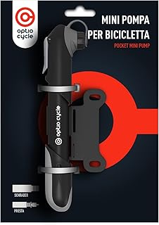 Mini Pompa per Bicicletta 120 PSI / 8,3 Bar – Pompa Bici Portatile Compatta a Mano per Valvola Presta e Schrader | Pompetta da Telaio per Gonfiar Gomme Bici da Corsa, MTB, Mountain Bike