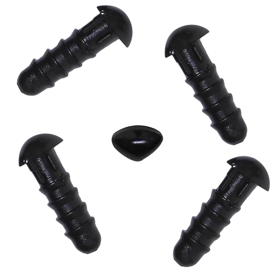 Amazon.co.jp: NASKA さし鼻 6mm 黒 5個入り 7271 : おもちゃ