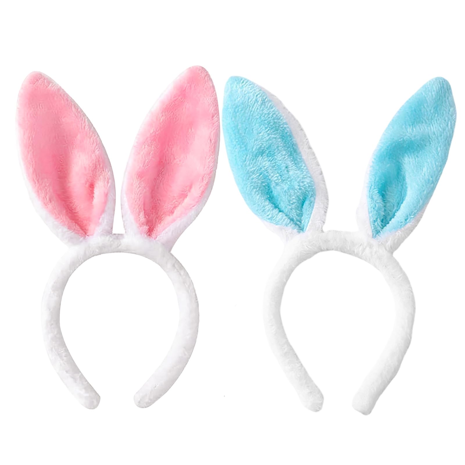 CYMYGS Easter Bunny Ears Headband, Rabbit Ear Accessory Easter Cosplay Party, Soft Comfortable Party Favor for Adult Women Cosplay Masquerade Festival, Rabbit Ear Costumes Accessory