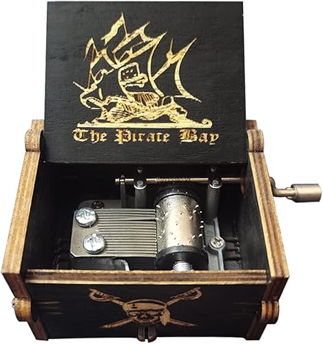 Miniatura 7 de Bolunlun Caja de música del Jurásico, caja de música de madera con manivela manual, juguete de madera para fanáticos de la película, regalo