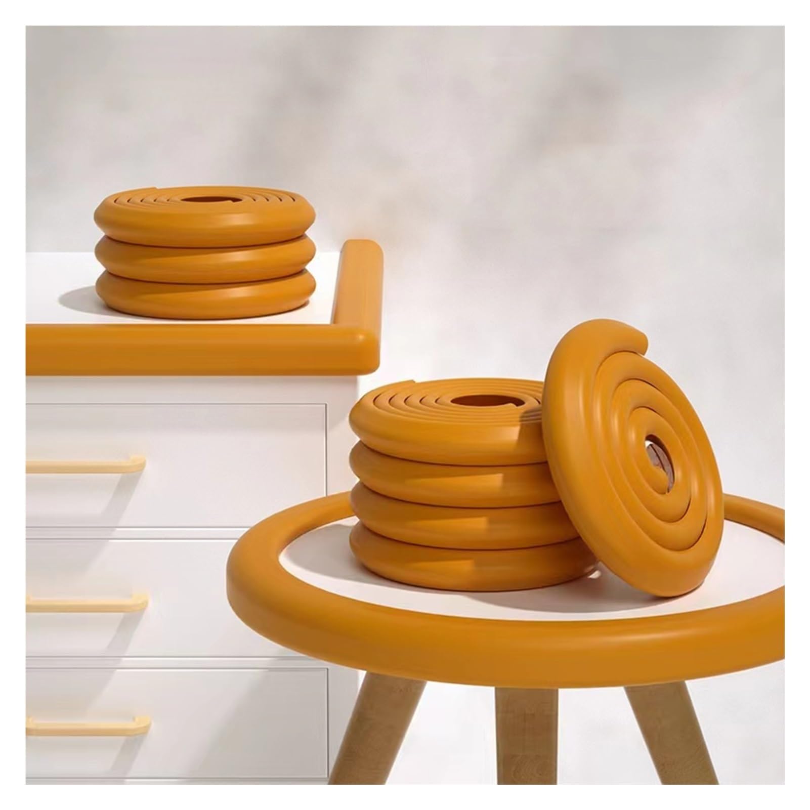 Protections d'angle de Bord, Rembourrage de Protection d'angle de Bord de Meuble, Table Basse, Bureau, Cuisine, Coins Pointus, Pare-Chocs de sécurité, Bricolage (Woody 2 m)